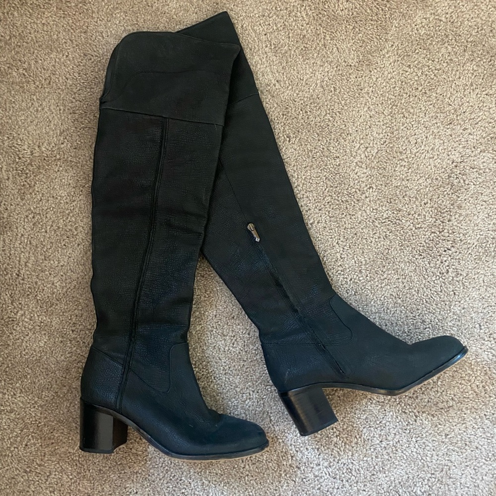 Sam Edelman Knee high Ollie black leather boot